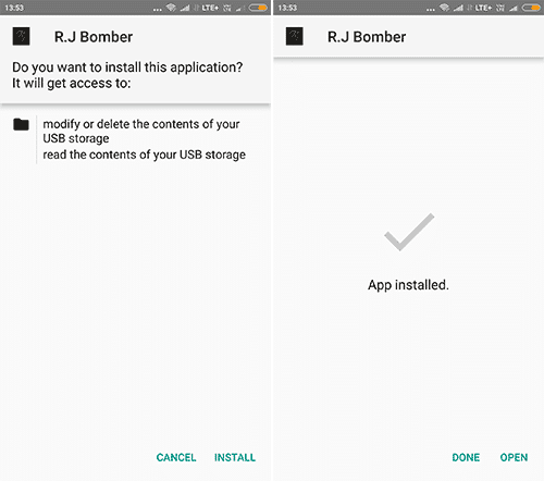 rj bomber apk install