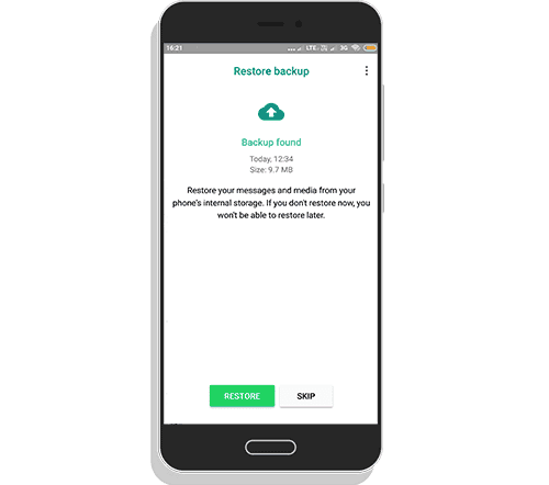 Restore chat data from whatsapp to gbwhatsapp