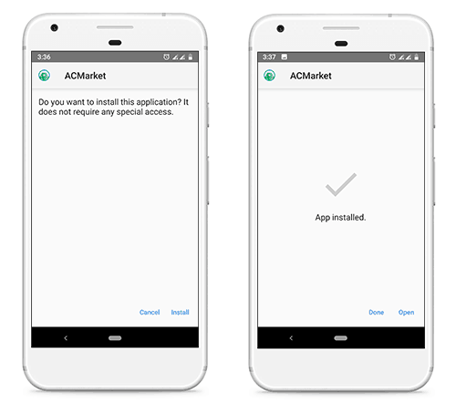 acmarket install on android