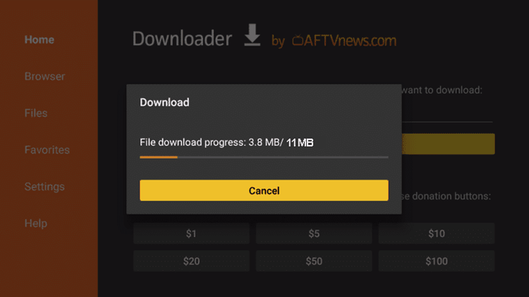 downloading olatv apk on firetv