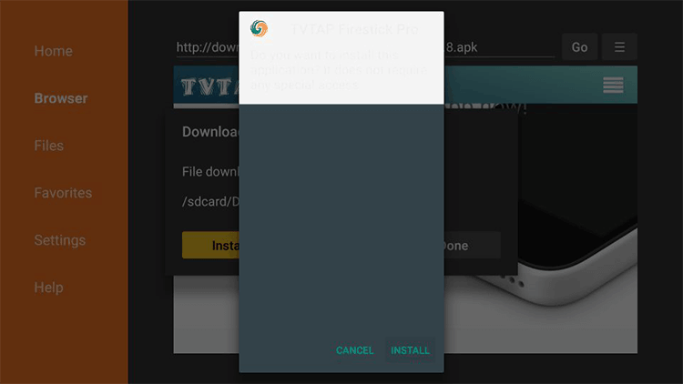 install tvtap pro apk on firestick and firetv 4k