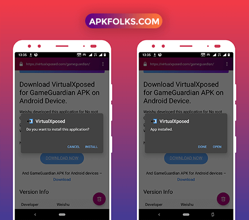 install-virtualxposed-for-gameguardian-on-android