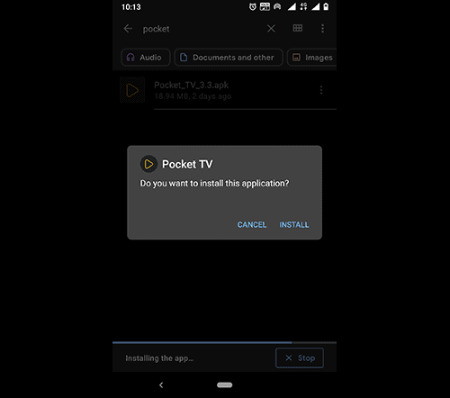 install-pocket-tv-mod-apk-on-android